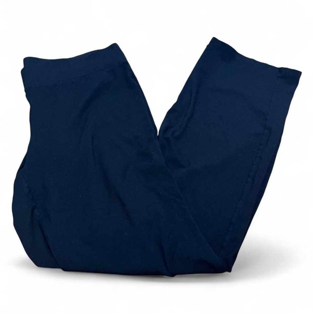 Eileen Fisher  Black Viscose Jersey Pull On Pants